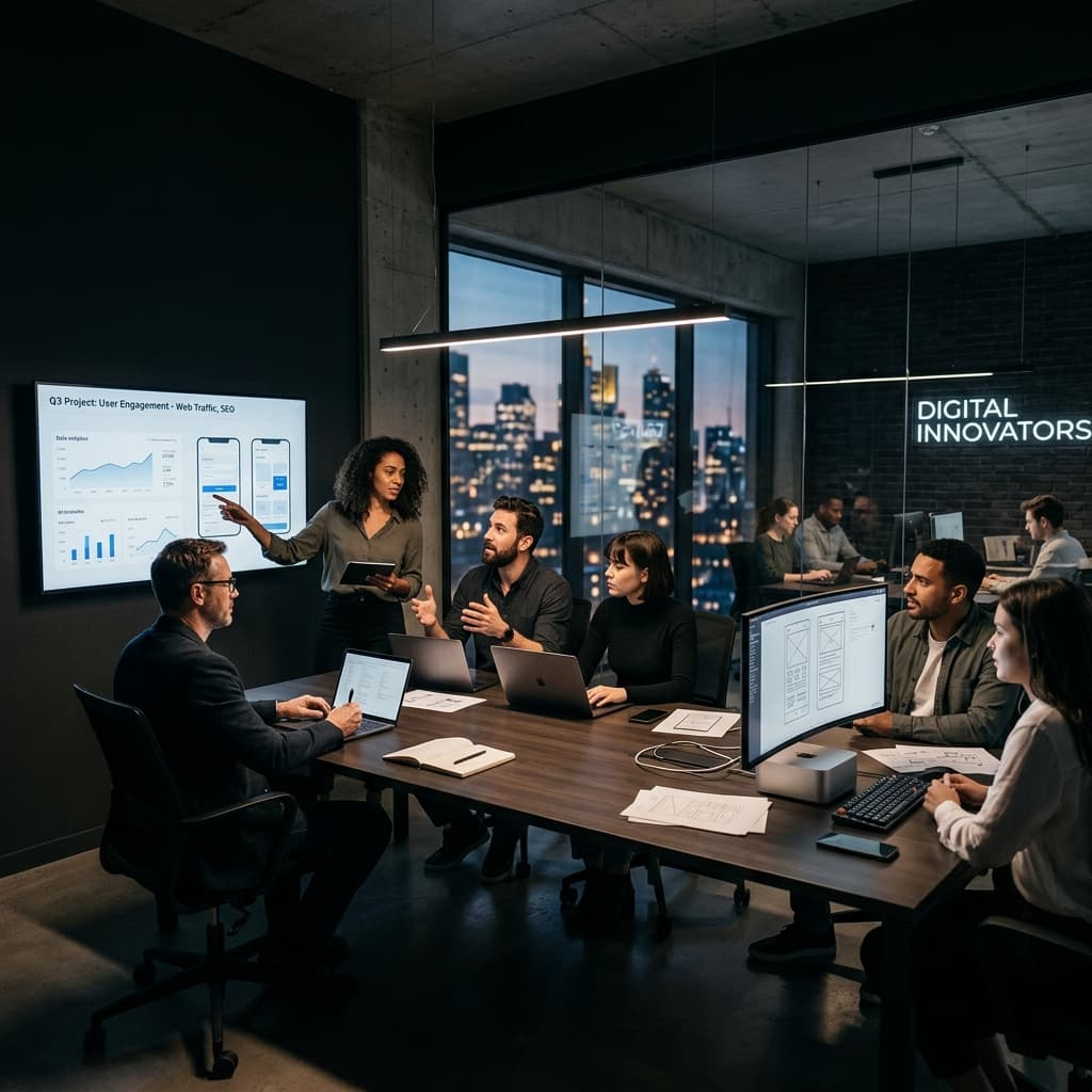 Webmarv team at work